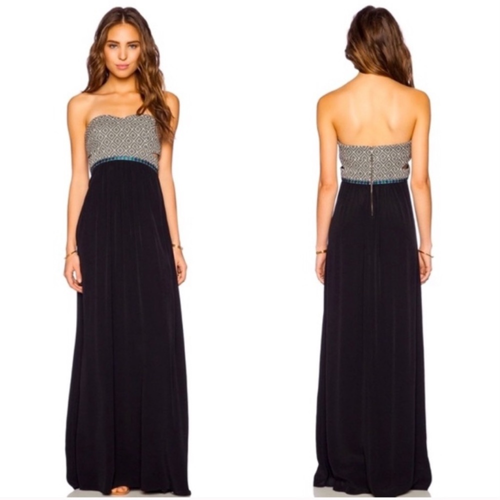 Lovers + Friends Paloma Maxi Dress Strapless Size Medium